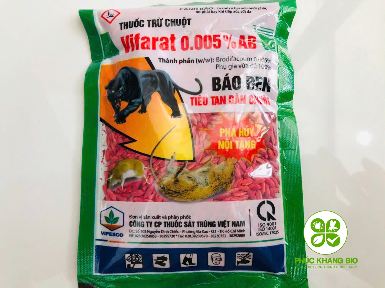 THUỐC TRỪ CHUỘT - VIFARAT - GÓI 100G