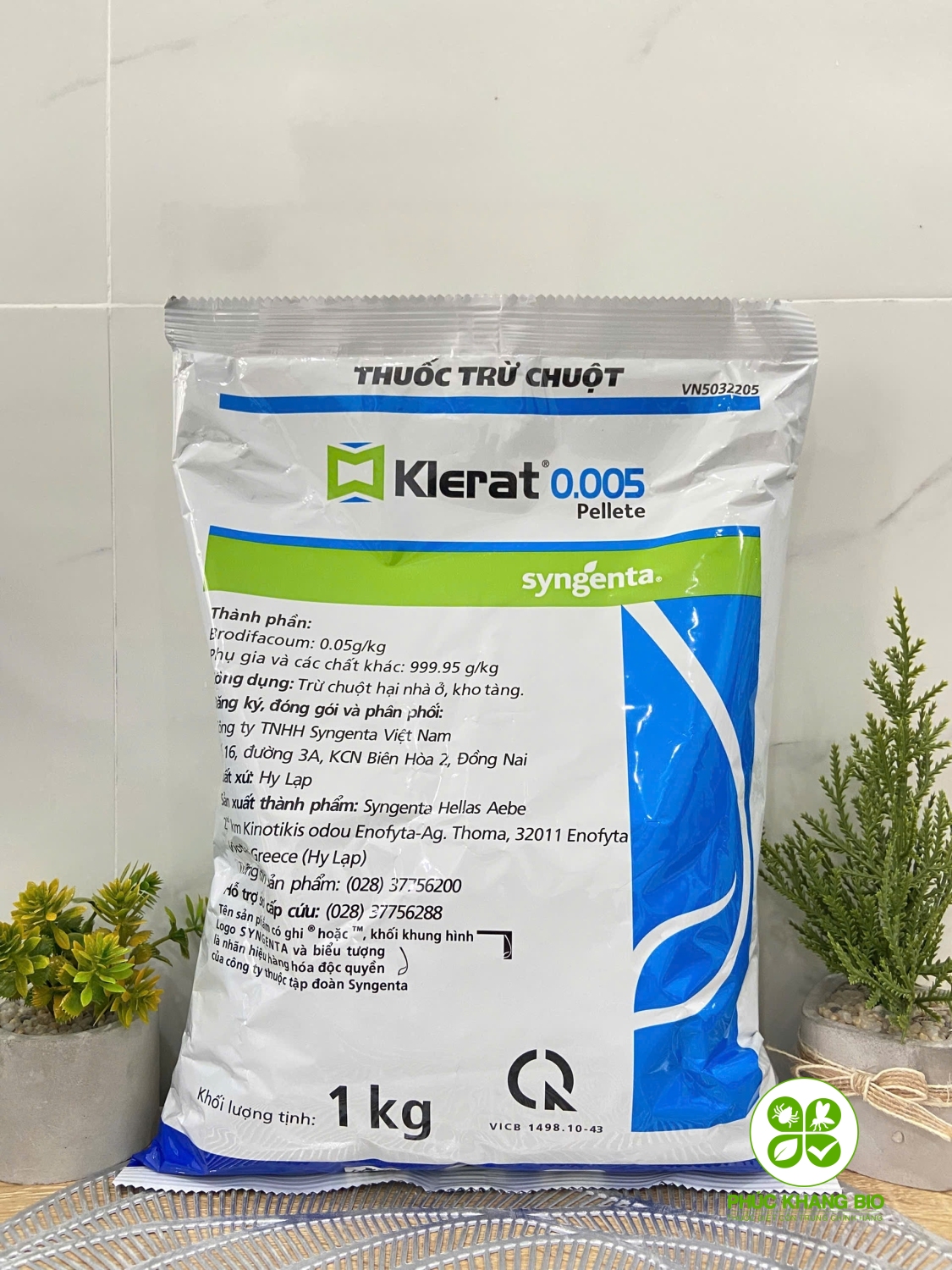 Thuốc Trừ Chuột Klerat 0.005 Pellete Dạng 1kg