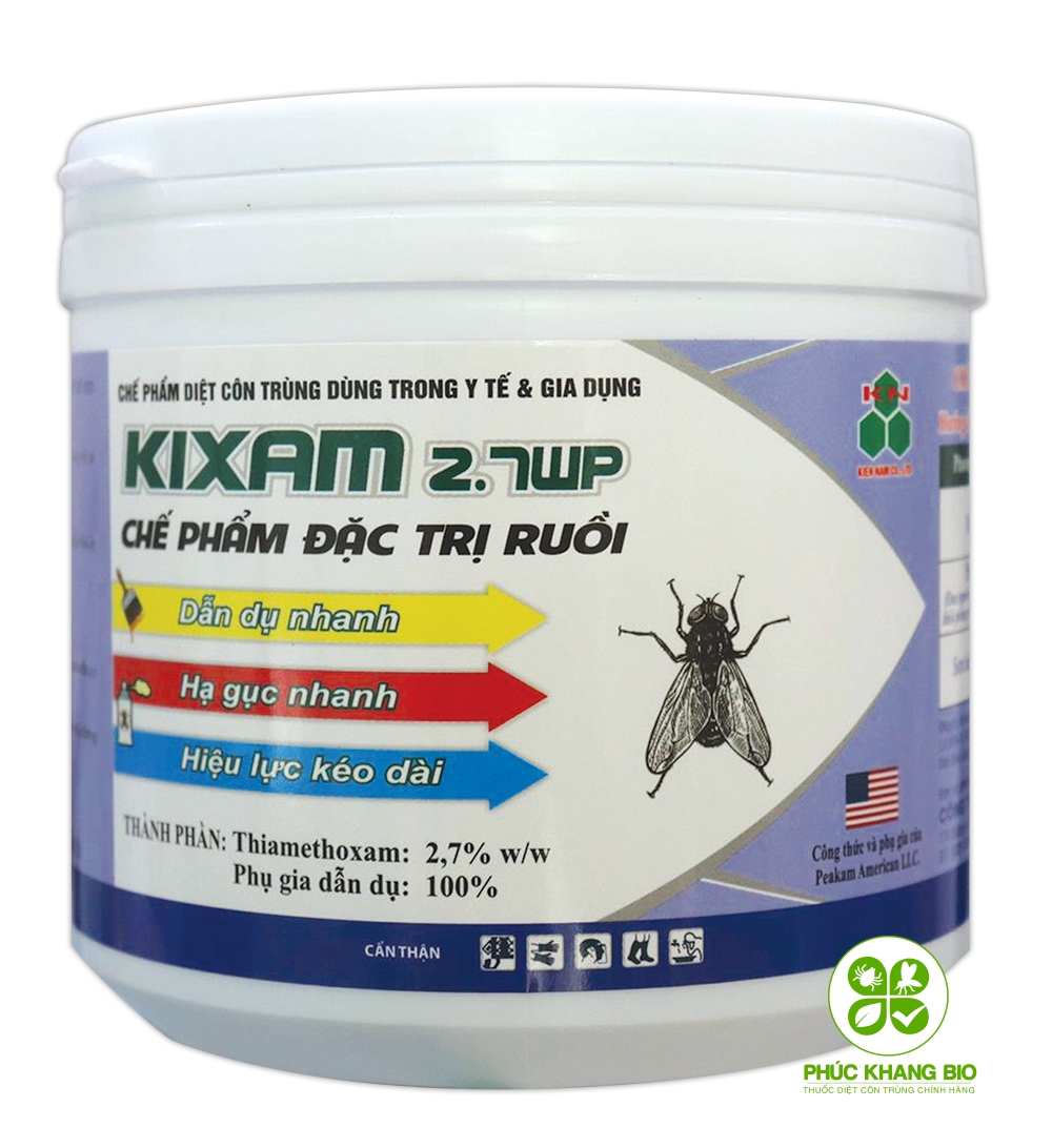 Thuốc diệt ruồi của Mỹ KIXAM 2.7WP - Hủ 400g