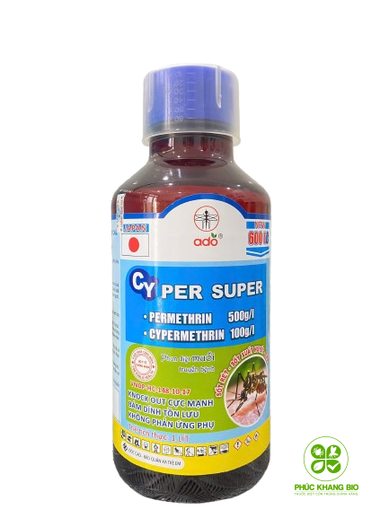 THUỐC DIỆT MUỖI CYPER SUPER 600EC – GIẢI PHÁP DIỆT MUỖI HIỆU QUẢ CAO